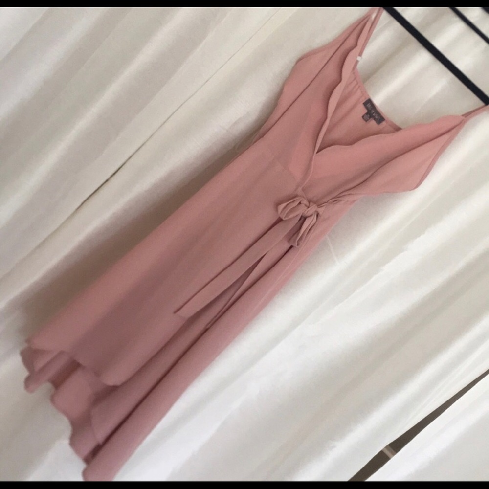 Blush wrap dress